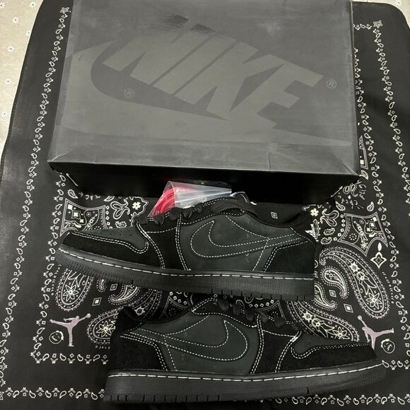 Nike Air Jordan 1 Low OG SP x Travis Scott Black Phantom - Picture 1 of 6